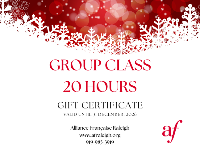 Group Class, 20 hours, Gift Card