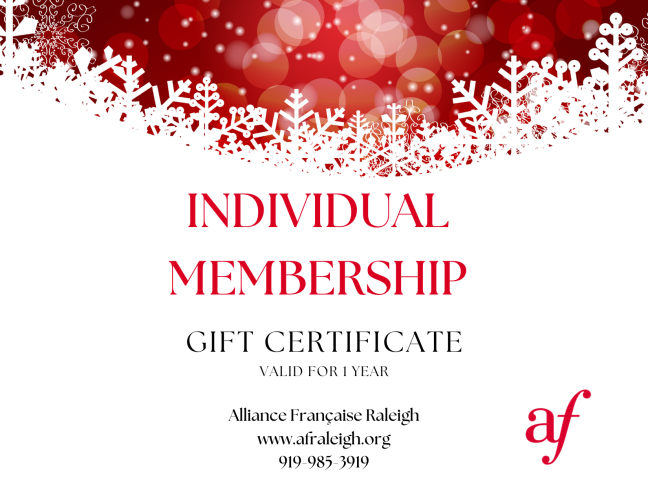 Individual membership, Gift Card